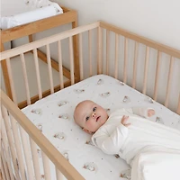 Crib Fitted Sheet-owls