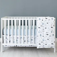 Baby Crib Fitted Sheet - Glacier