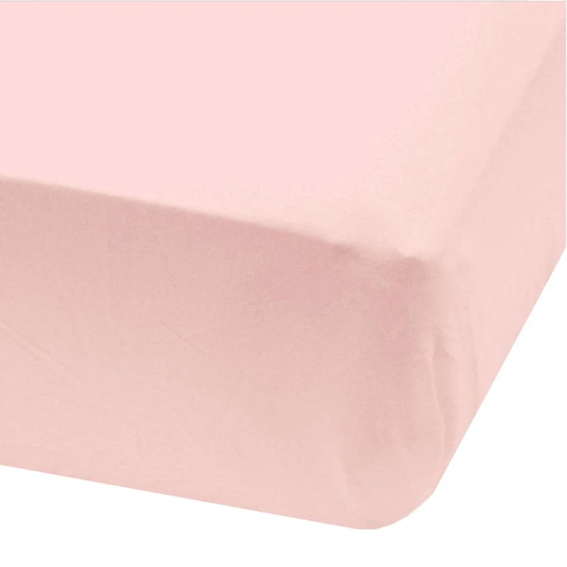 Baby Flat Sheet - Plain Pale Pink