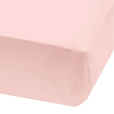 Baby Flat Sheet - Plain Pale Pink