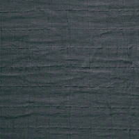 Baby Crib Fitted Sheet - Charcoal Muslin