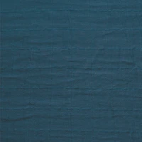 Baby Crib Fitted Sheet - Navy Muslin