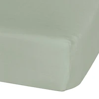 Baby Crib Fitted Sheet - Khaki Muslin