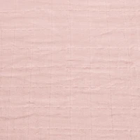 Baby Crib Fitted Sheet - Pink Muslin