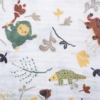 Baby Crib Fitted Sheet - Green Muslin