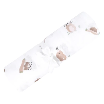 Couverture Mousseline Taupes