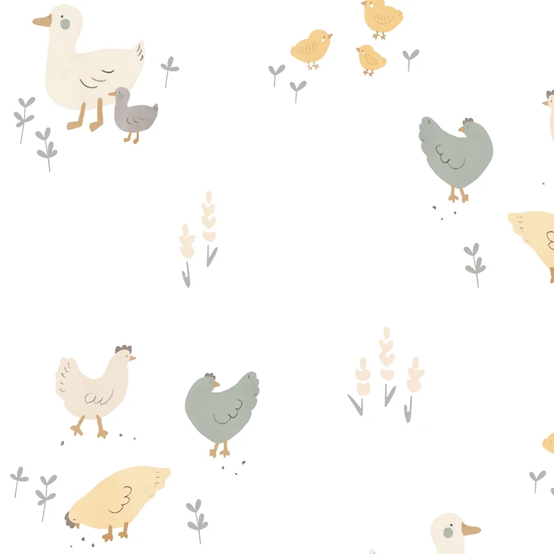 Couverture Mousseline Poules