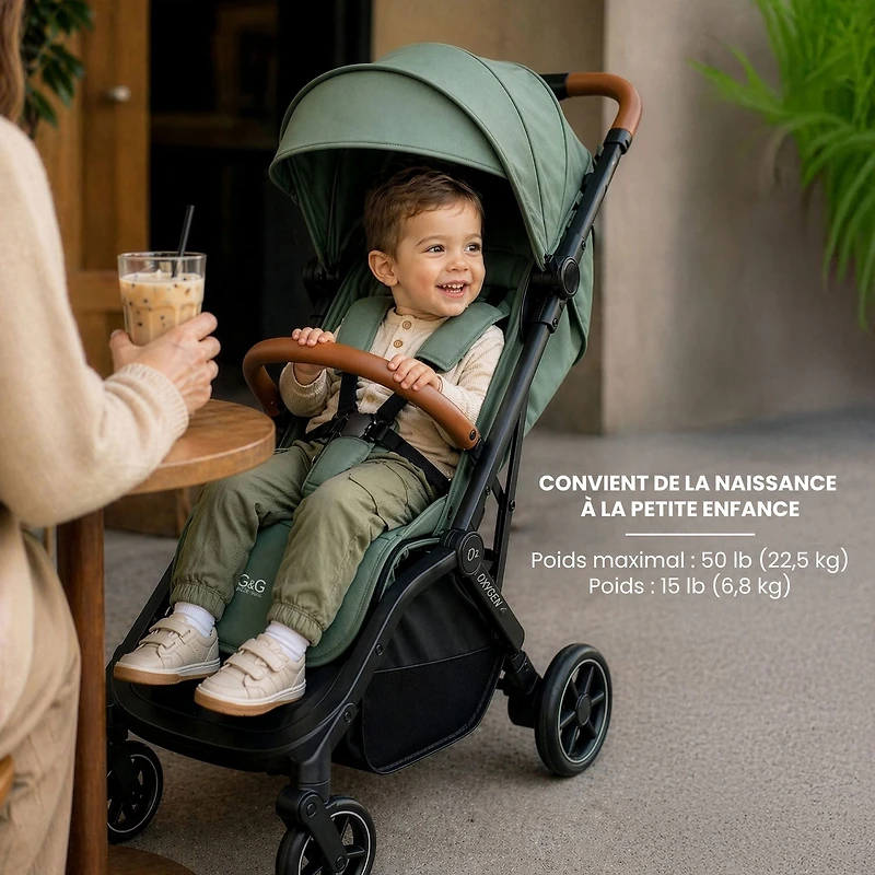 Oxygen V3 Stroller - Pearl