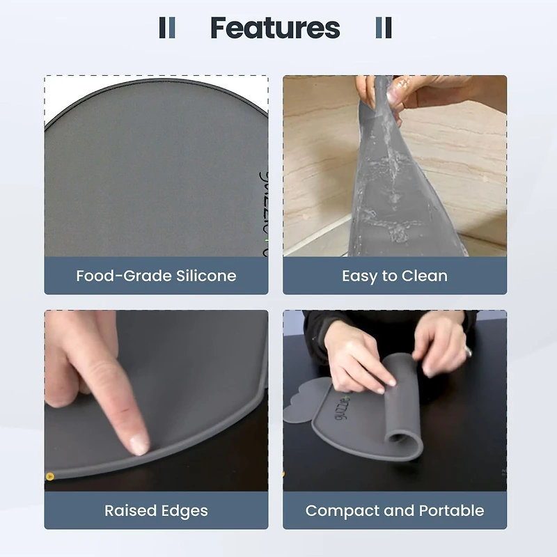 Napperon Silicone Perch - Gris