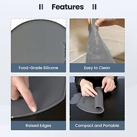 Napperon Silicone Perch - Gris