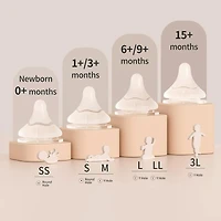 Nipple Set of 3 6m+  L