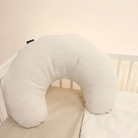 Nursing Pillow - Linen Look Beige
