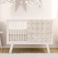 3-Piece Crib Bedding Set - Gooses and Rabbits