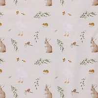 3-Piece Crib Bedding Set - Gooses and Rabbits