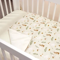 3-Piece Crib Bedding Set - Gooses and Rabbits