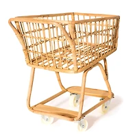 Rattan Grocery Cart