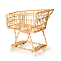 Panier d'Épicerie en Rotin