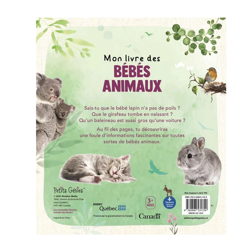 Mon Livre Des Bébés Animaux