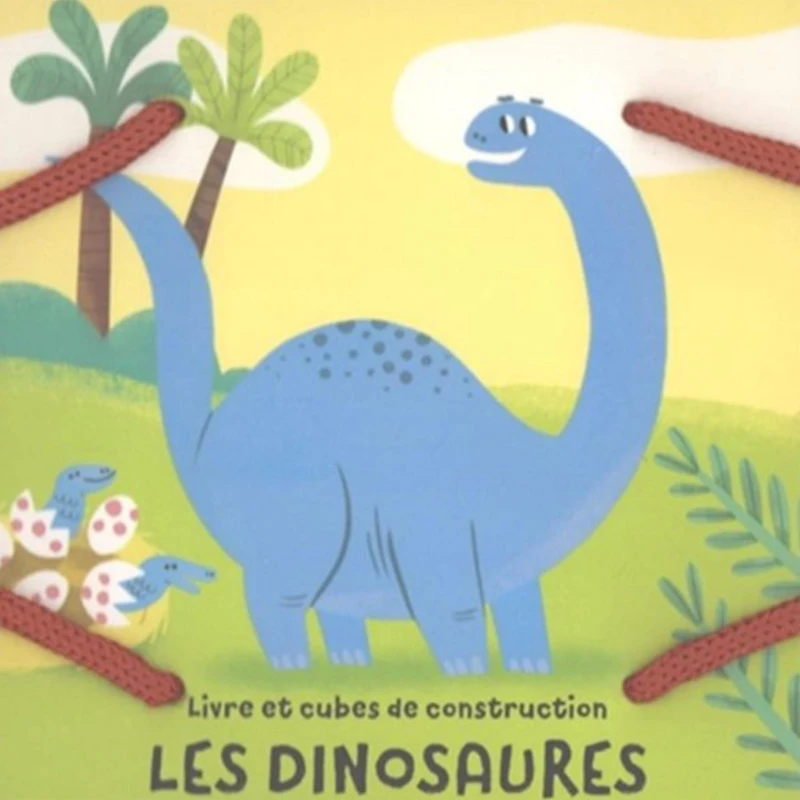 Ma Tour Dinosaure - Livre et Cubes de Construction