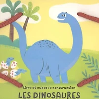 Ma Tour Dinosaure - Livre et Cubes de Construction