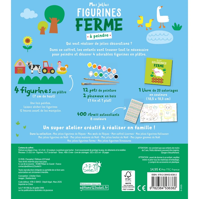 Mes Jolies Figurines à Peindre - Ferme
