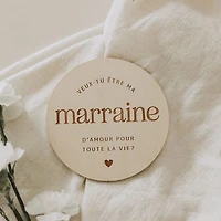 Pastilles en Bois - Marraine