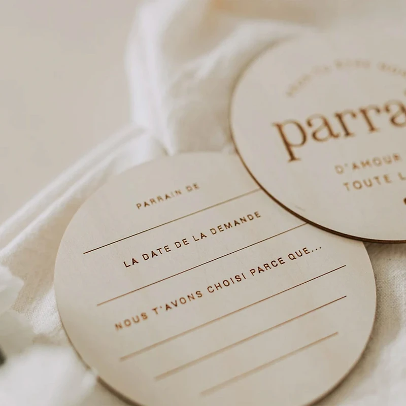 Pastilles en Bois - Parrain 