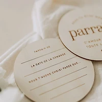 Pastilles en Bois - Parrain 
