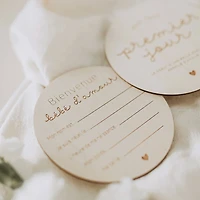 Pastille de naissance en bois Mon tout premier jours