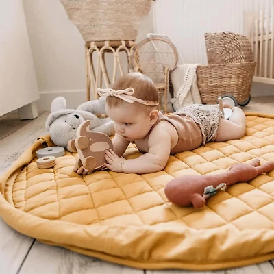 Tapis de Jeu et de Rangement Play N Go 3-en-1 - Moutarde Thé Chai
