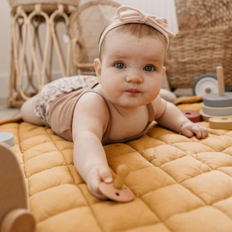 Tapis de Jeu et de Rangement Play N Go 3-en-1 - Moutarde Thé Chai