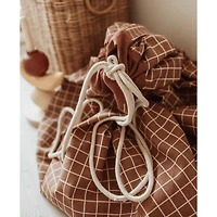 Organic Grid Brown Storage Bag