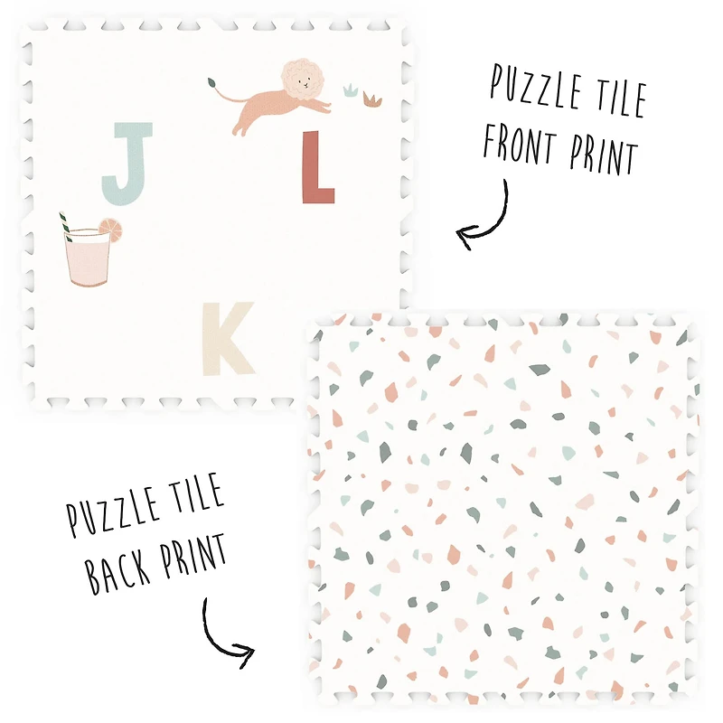 Puzzle Mat Alphabet / Terrazzo
