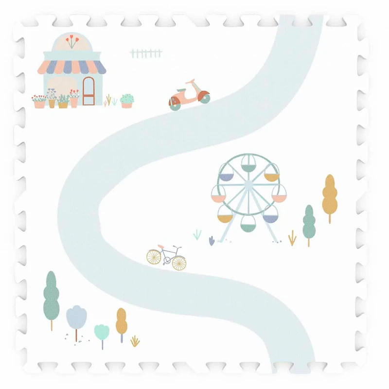 Tapis De Jeu Village - EEVAA Village