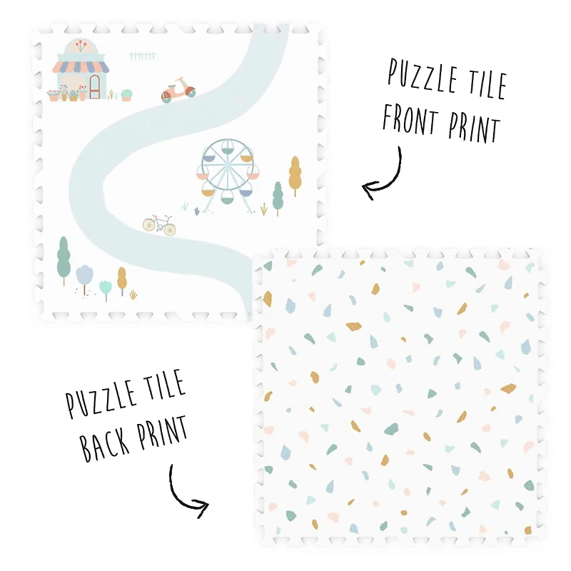 EEVAA Puzzle Mat Village