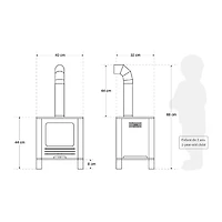 Nordik Fireplace - Naturel/Sage
