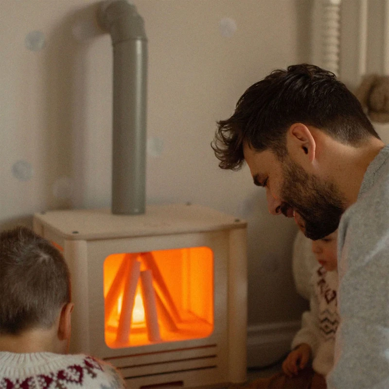 Nordik Fireplace - Naturel/Pink