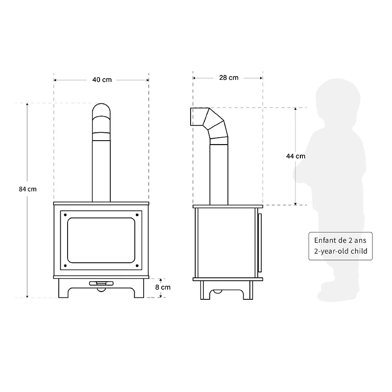 Rustik Fireplace - Naturel/Sage