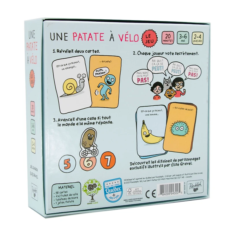 Jeu de Société Une Patate À Vélo - Le Jeu