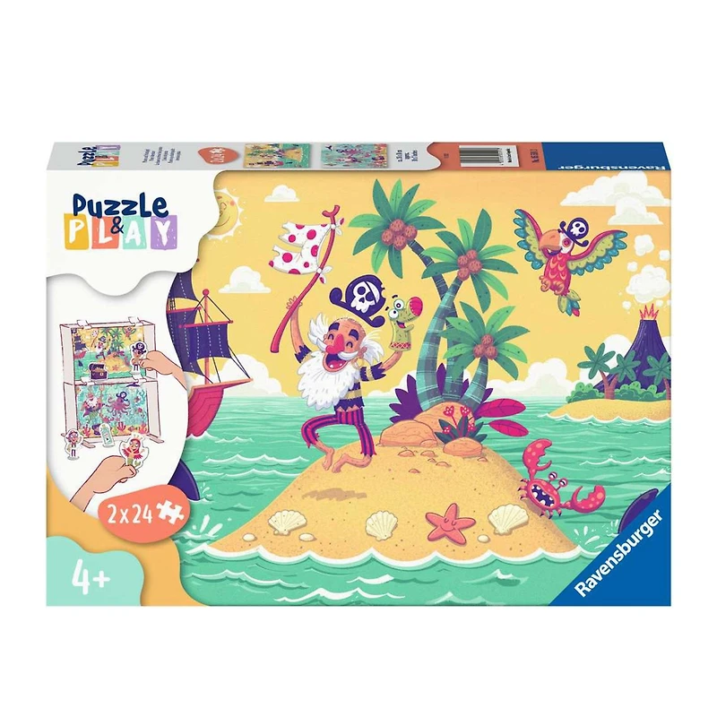 Puzzle & Play (2) Pirate Adventure 24 Pieces