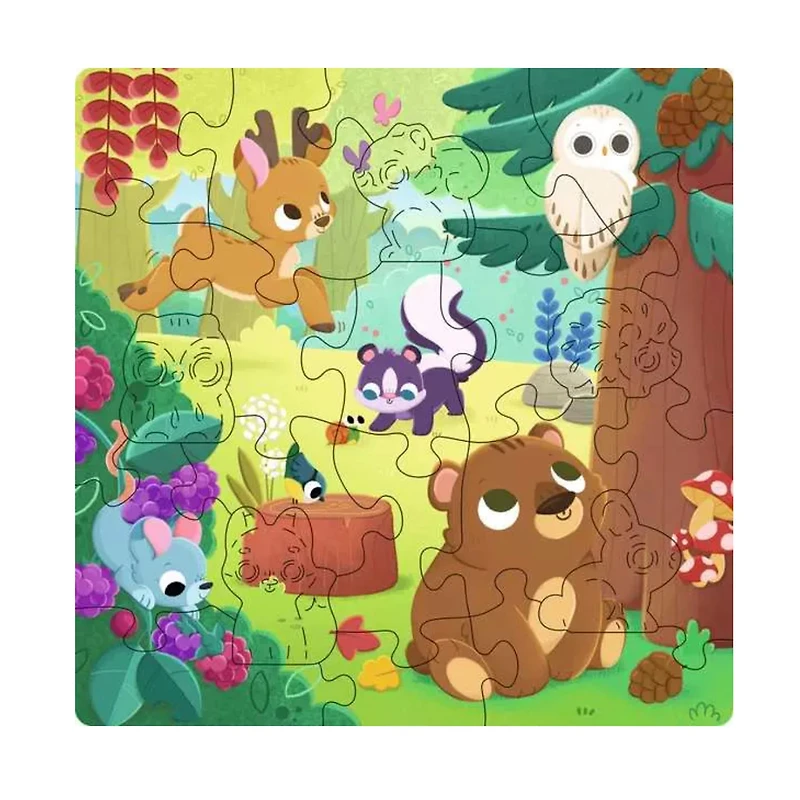 Casse-tête En Bois Animaux Forêt