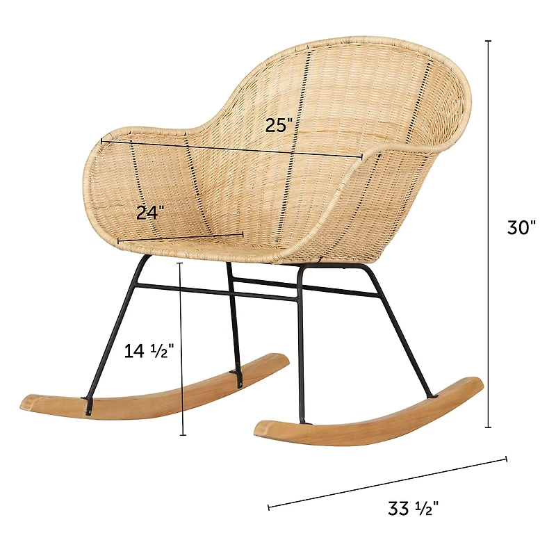 Chaise Berçante Balka - Rotin