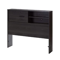 Fynn Twin Headboard with Storage - Gray Oak