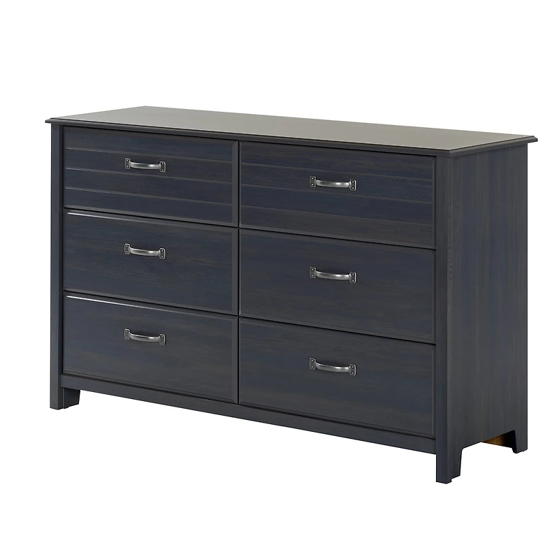 6-Drawer Double Dresser Ulysses - Blueberry