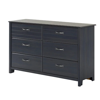 6-Drawer Double Dresser Ulysses - Blueberry