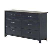 6-Drawer Double Dresser Ulysses - Blueberry