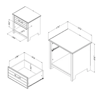 1-Drawer Nightstand Ulysses - Blueberry