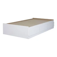 Lit Simple 3 Tiroirs Step One - Blanc Solide