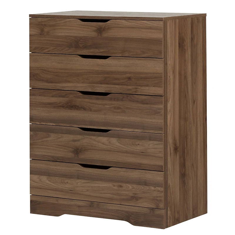Commode 5 Tiroirs - Holland Noyer Naturel