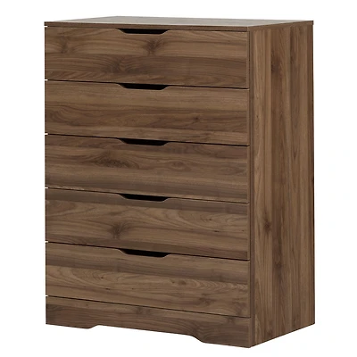 Commode 5 Tiroirs - Holland Noyer Naturel